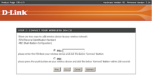 D-Link WPS Wizard - Step 2