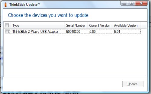 ThinkStick Updater Tool ThinkStick Updater Tool