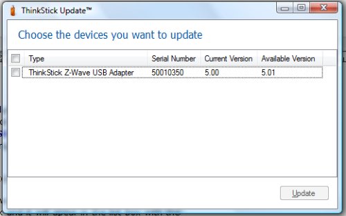 ThinkStick Updater Tool
