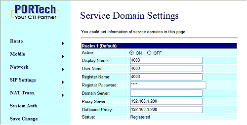 Registered with local Asterisk server