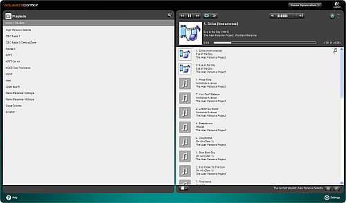 The SqueezeCenter Web GUI The SqueezeCenter Web GUI