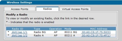 Enabling the NetVanta 150 radios