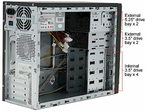 Foxconn case drive bays