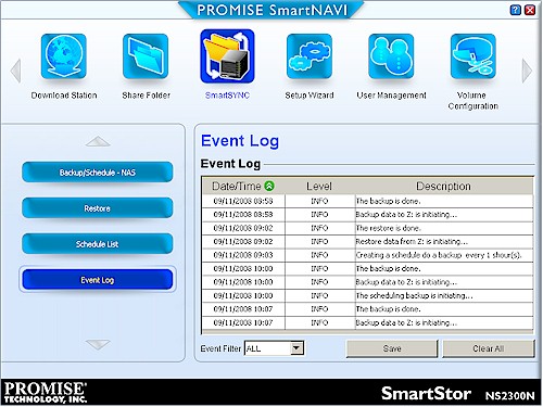 SmartSYNC log
