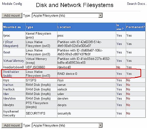 RAID array successfully created and mounted