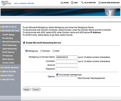 Microsoft Networking Setup