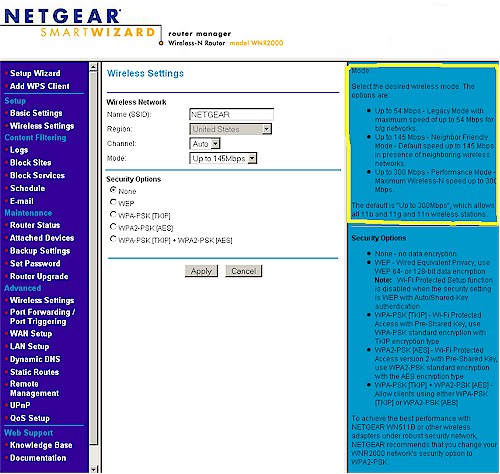 Wireless configuration