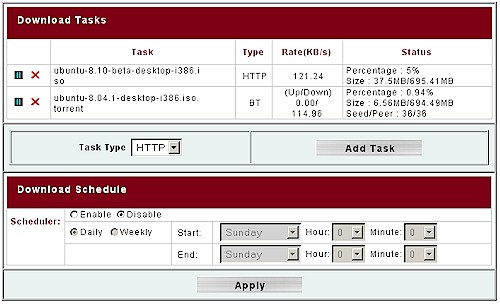 Download Manager Status