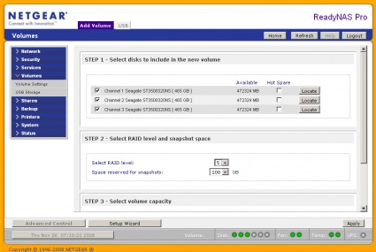 RAID volume configuration