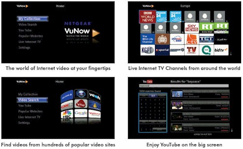 Netgear ITV2000 Internet TV Player screenshots