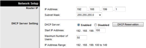Downstream router IP address set to new subnet