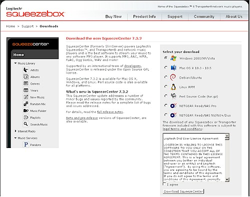 SqueezeCenter Download