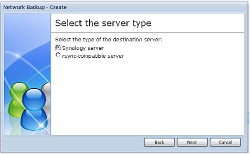 Synology Network Backup options