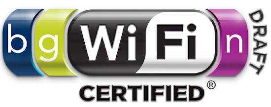 WiFi 802.11b/g draft n Certified Logo