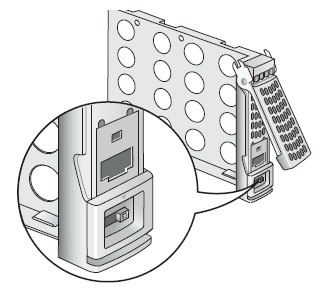 New drive tray lock