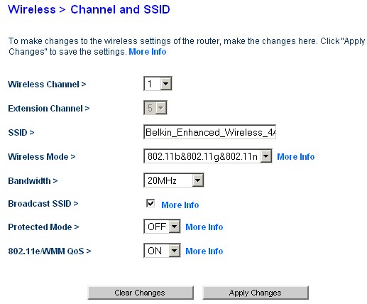 N150 Wireless Channel and SSID settings