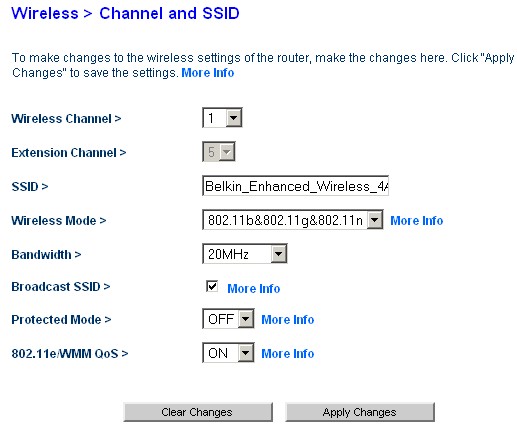 N150 Wireless Channel and SSID settings