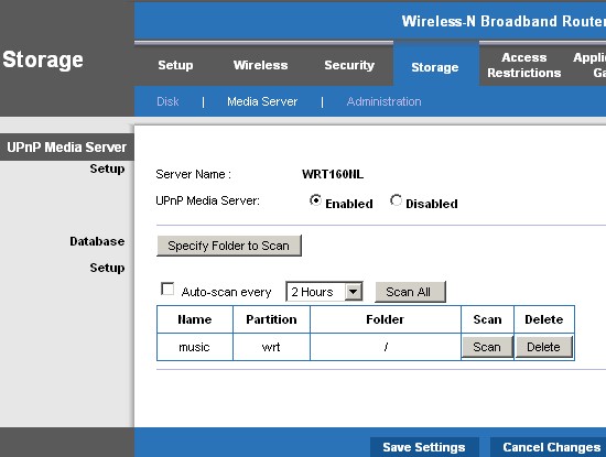 Media Server controls