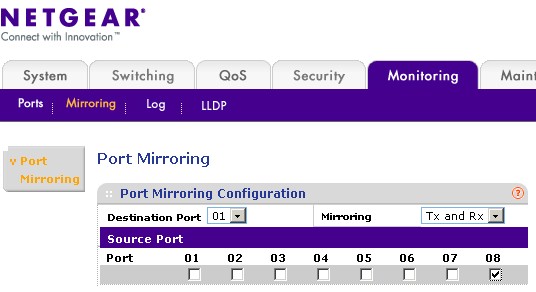 Port mirroring