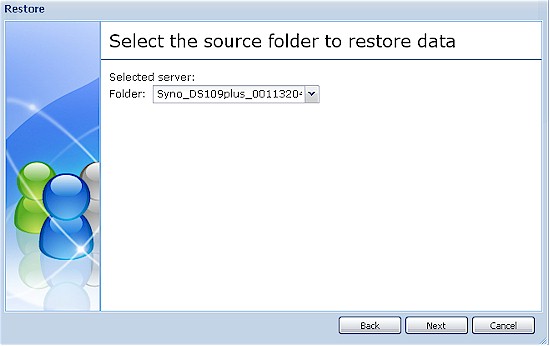 Synology rsync restore folder select