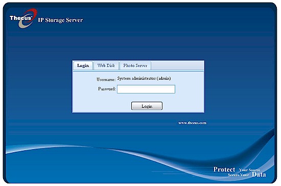New Admin GUI - Login