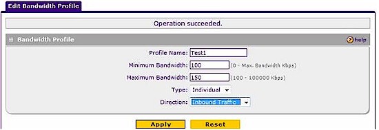 Bandwidth control