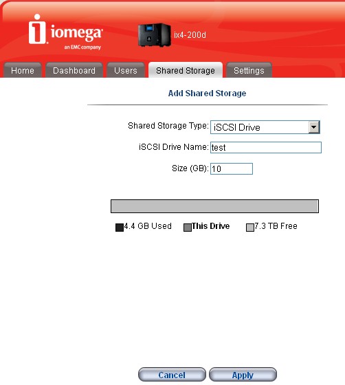 Creating an iSCSI target