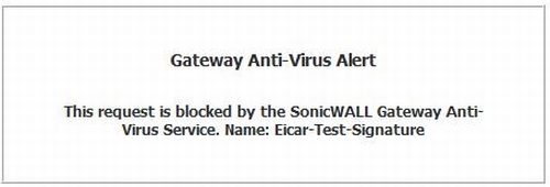 Gateway AV alert