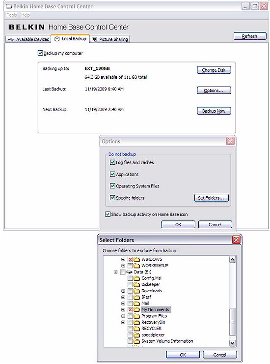 Local Backup Configuration