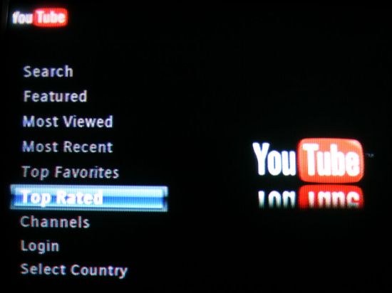 YouTube search options
