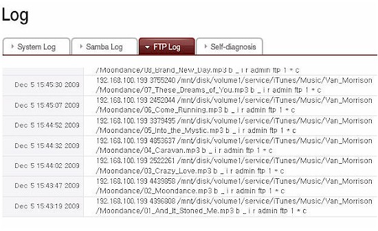 FTP log