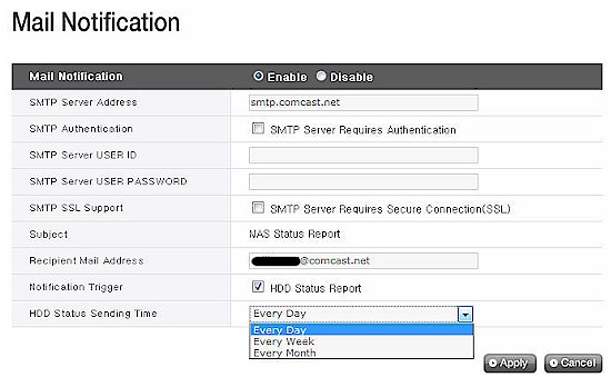 Email Notification setup sends only regular status reports