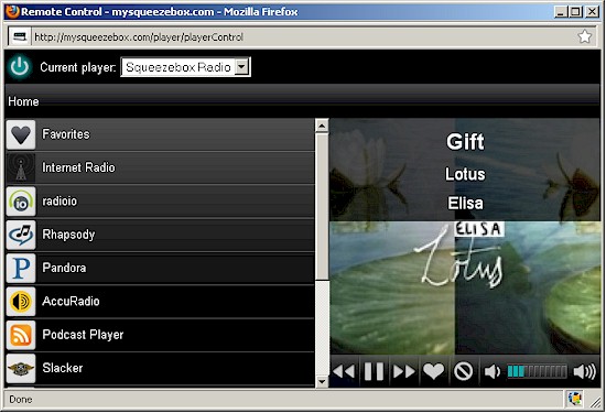 mysqueezebox.com Remote