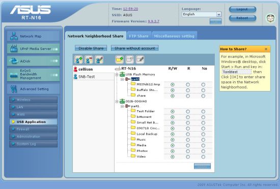 USB storage access rights