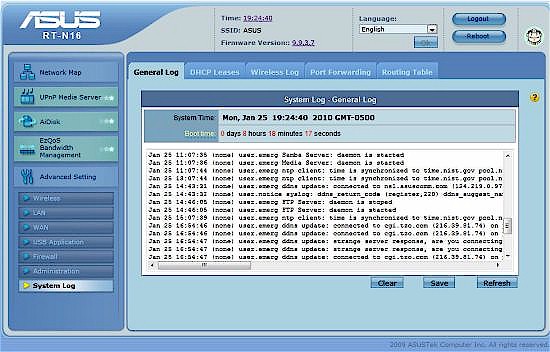 System log