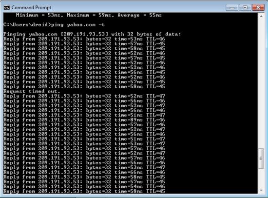 Ping test for WAN failover