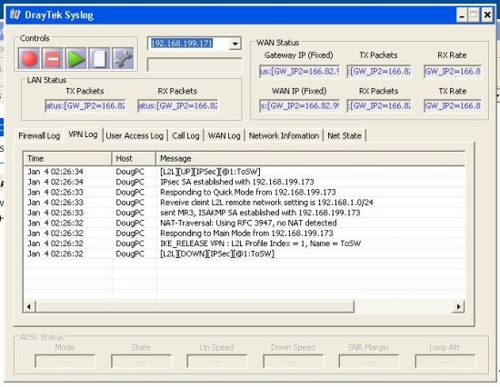 Draytek syslog application