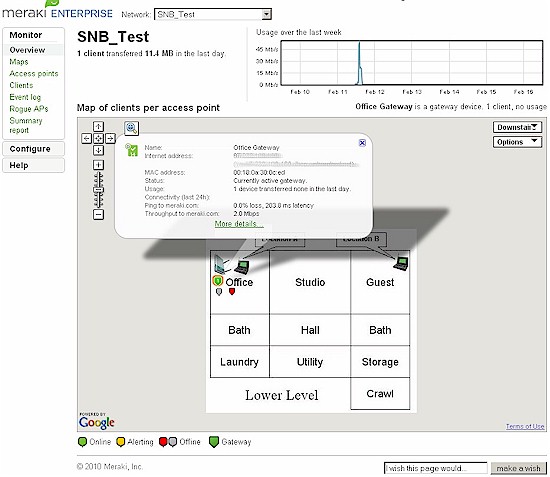 Overview screen with unhelpful client detail