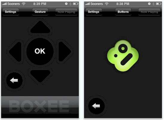 iPhone / iTouch Boxee remote app iPhone / iTouch Boxee remote app