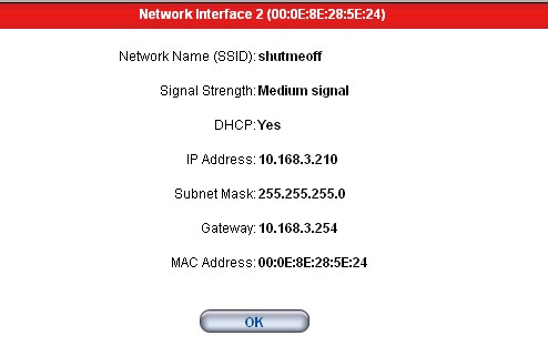 Wireless network status