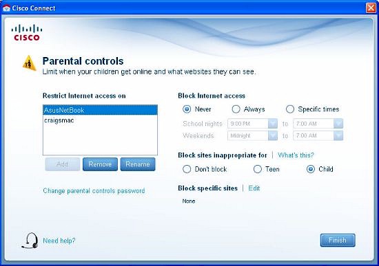 Simple parental controls