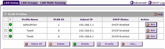 VLAN config