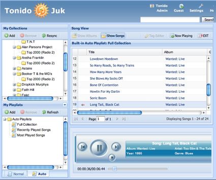 Tonido Juk music player