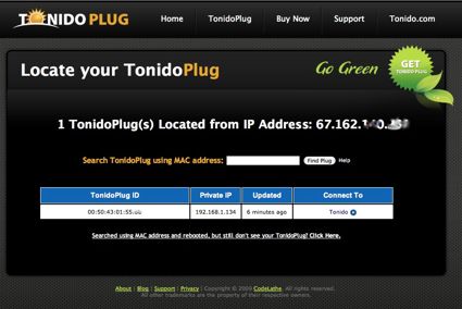 TonidoPlug discovery