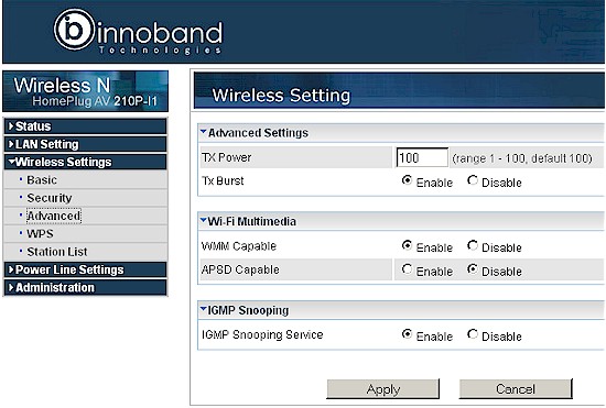 Innoband 210P-I1 Wireless advanced screen