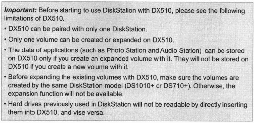 DX510 important info