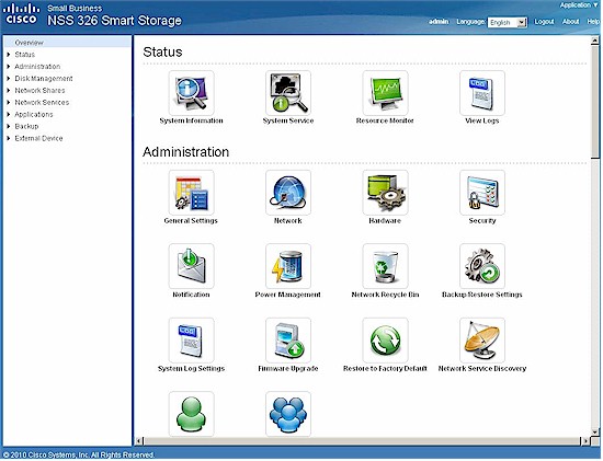 NSS family admin interface