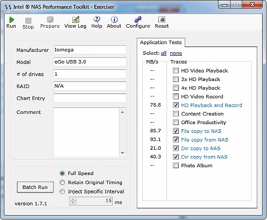 Iomega eGo USB 3.0 Intel NASPT