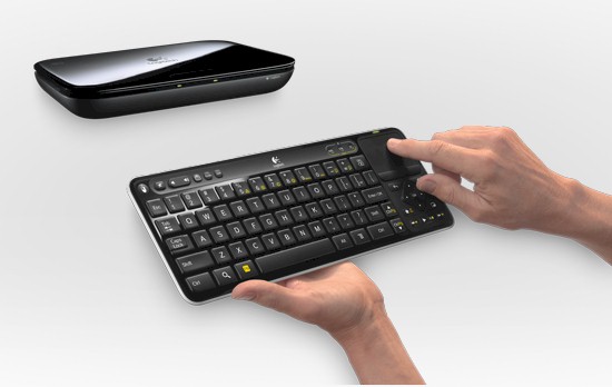 Logitech Revue with Google TV box and keyboard