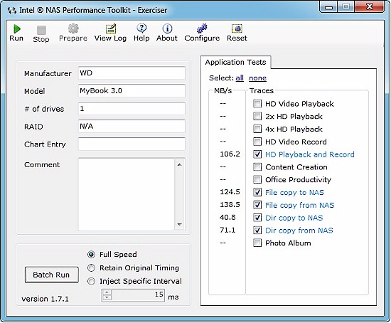 WD MyBook 3.0 Intel NASPT